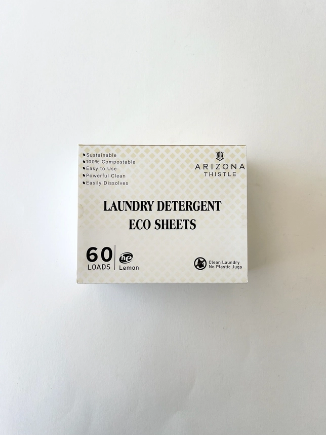 Eco-friendly laundry detergent sheets